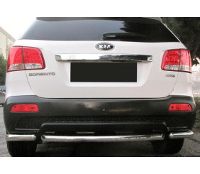 Задні кути з центральної AK007-3 (2 шт., нерж.) для Kia Sorento II XM 2009-2014 рр