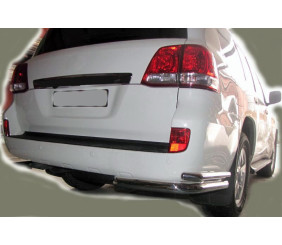 Задні куточки AK003-Double (2 шт., нерж) для Toyota Land Cruiser 200 2007-2021 рр