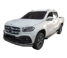 Передній вус ST017 (нерж, 60мм) для Mercedes X class 2017-2020 рр