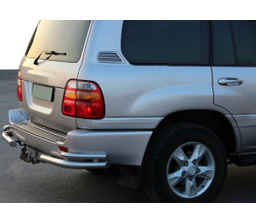 Задні куточки AK003-Double (2 шт., нерж) для Toyota Land Cruiser 100 1998-2007 рр