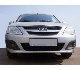 Передня нижня труба ST008 (нерж.) 42 мм для Renault Logan MCV 2005-2013 рр