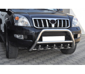 Кенгурятник низький WT003 (нерж) для Toyota Land Cruiser Prado 120 2002-2009 рр