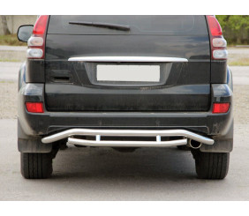 Задній захист AK008-1 для Toyota Land Cruiser Prado 120 2002-2009 рр