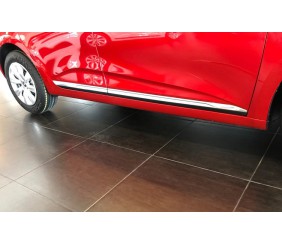 Накладки на дверний молдинг (нерж) Carmos - Турецька сталь для Renault Clio V 2019- рр
