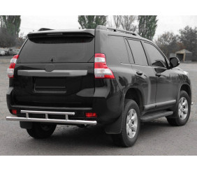 Задня дуга AK002-2v2 (нерж) для Toyota Land Cruiser Prado 150 2009-2023 рр