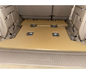 Килимок багажника 2 шт Бежевий (EVA, 7 місць) для Lexus LX470 1998-2007 рр