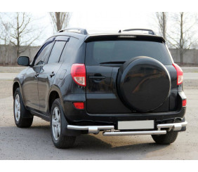 Задній захист AK005-2 (2 шт., нерж) для Toyota Rav 4 2006-2013 рр