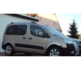 Накладки на арки (4 шт, нерж) 1 бічні двері, нержавіюча сталь для Citroen Berlingo 2008-2018 рр