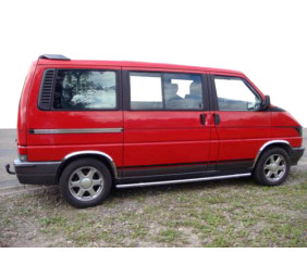 Накладки на арки (4 шт, нерж) для Volkswagen T4 Caravelle/Multivan 1990-2003 рр