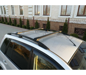 Багажник (поперечини) на звичайні рейлінги під ключ WingCarrier V1 (2 шт) до 110 см, сірий для Dacia Sandero 2013-2020 рр