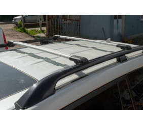 Багажник (поперечини) на звичайні рейлінги під ключ WingBar V1 (2 шт) до 140 см, Сірі для Toyota Land Cruiser Prado 250 2023- рр