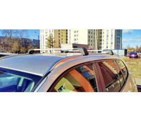 Багажник (поперечини) на інтегровані рейлінги Skybar V2 120 см (2 шт) Сірий для KIA EV9