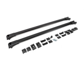 Багажник (поперечини) на звичайні рейлінги без ключа Flybar V1 (2 шт) до 110 см, Сірий для Dacia Logan MCV 2004-2014 рр