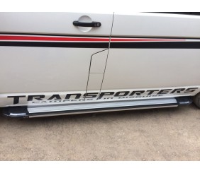 Бокові пороги Rainbow (2 шт., алюміній) Довга база для Volkswagen T6 2015-2024 рр