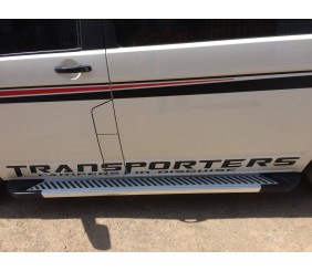 Бокові пороги Line (2 шт., алюміній) Довга база для Volkswagen T6 2015-2024 рр