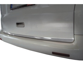Кромка багажника (нерж.) OmsaLine, Двері ляда (відкриття вгору) для Volkswagen T5 Caravelle 2004-2010 рр