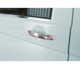 Накладки на ручки (4 шт, нерж) OmsaLine - Італійська нержавійка для Volkswagen Touran 2010-2015 рр