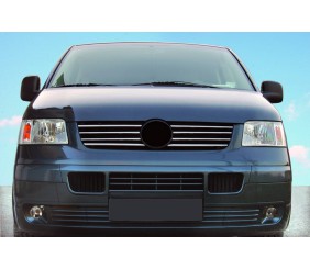 Накладки на кант решітки (8 шт, нерж) для Volkswagen T5 Transporter 2003-2010 рр