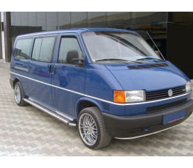 Бокові пороги KB002 d60мм (2 шт., нерж) для Volkswagen T4 Caravelle/Multivan 1990-2003 рр