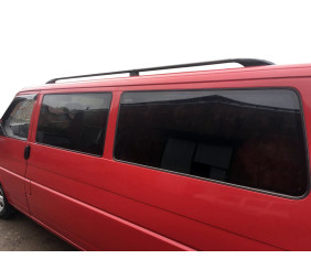 Рейлінги Чорні Коротка база, Пластикові ніжки для Volkswagen T4 Caravelle/Multivan 1990-2003 рр