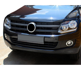 Накладки на протитуманні фари 2010-2012 (2 шт, нерж) для Volkswagen Amarok рр