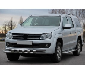 Передній захист ST015 (нерж) для Volkswagen Amarok 2010-2022 рр