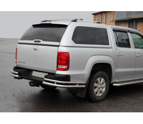 Задні куточки AK003-Double (2 шт., нерж) для Volkswagen Amarok 2010-2022 рр