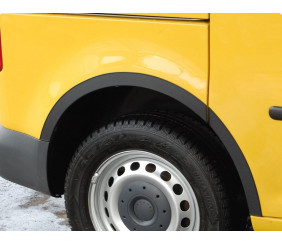Накладки на арки (чорний мат) Довга база (метал) для Volkswagen Caddy 2004-2010 рр
