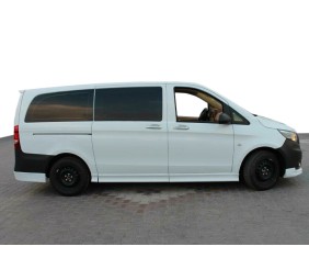 Бокові пороги (під фарбування) ExtraLong, 1 зсувні двері для Mercedes Vito/V-class W447 2014- рр