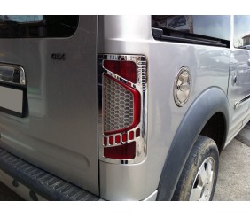 Накладки на стопи варіант №1 (2 шт, пласт) для Ford Connect 2010-2013 рр