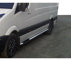 Бічні труби (2 шт., Нерж.) Довга база для Nissan Interstar 2002-2010 рр