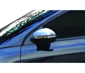 Накладки на дзеркала (2 шт., нерж) Carmos - Турецька сталь для Volkswagen Scirocco 2008-2017 рр