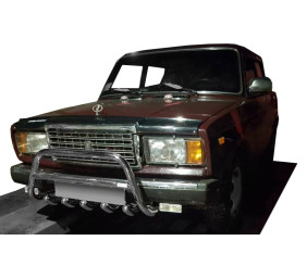 Кенгурятник WT003 (42мм, нерж.) для ВАЗ 2107 1982-2012 рр