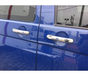 Накладки на ручки (нержавійка) 3 штуки. OmsaLine - Італійська нержавіюча сталь для Volkswagen T5 2010-2015 рр