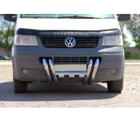 Кенгурятник ST006-15 ніздрі (нерж) для Volkswagen T5 Transporter 2003-2010 рр
