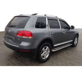 Рейлінги Хром (Пласт. Ніжки) Металева ніжка для Volkswagen Touareg 2002-2010 рр