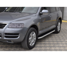 Бокові пороги Fullmond (2 шт., алюм) для Volkswagen Touareg 2002-2010 рр