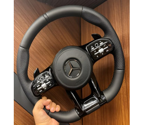 Кермо AMG 2018-Style (чорний -2026 чорні кнопки, 3pin) для Mercedes AMG GT C190/R190 2014-2022 рр