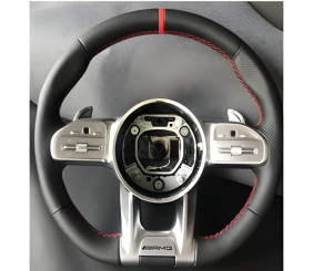 Кермо AMG 2018-Style (чорний -2026 червоний, 3pin) для Mercedes AMG GT C190/R190 2014-2022 рр