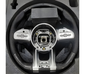 Кермо AMG 2018-Style (Карбон -2026 сірі кнопки, 3pin) для Mercedes AMG GT C190/R190 2014-2022 рр