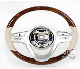 Кермо Maybach-Style (дерево -2026 бежевий, 3pin) для Mercedes AMG GT C190/R190 2014-2022 рр