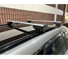 Багажник (поперечини) на інтегровані рейлінги Wizard V2 (2 шт) 115 см, Сірий для Mini Clubman F54 2015-2024 рр