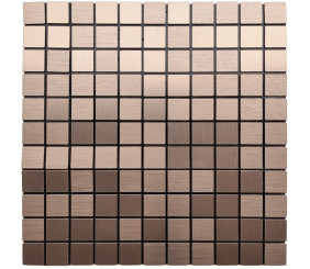 Самоклеюча алюмінієва плитка 300х300х3мм мідна мозаїка SW-00001157