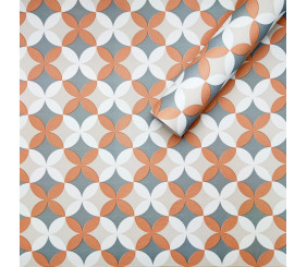 Самоклеюча плівка 0,45х10м х 0,07мм Помаранчові квіти SW-00001220