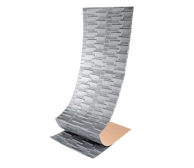 Самоклеюча 3D панель 1960x700x5мм Кладка Срібло SW-00001365