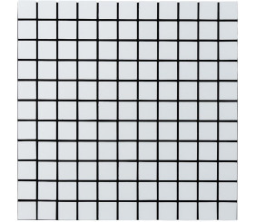 Самоклеюча алюмінієва плитка 300х300х3мм Біла мозайка SW-00001775