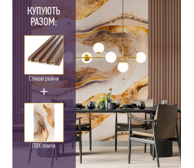 Рейка декоративна WPC стінова 3000х160х23мм Вишня SW-00001857