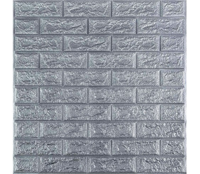 Панель стінова 3D 700х770х2мм Срібло SW-00001908