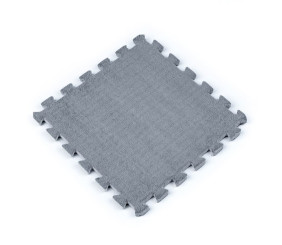 Підлога-пазл плюшевий 30х30х1см Світло-сірий (D) SW-00002080