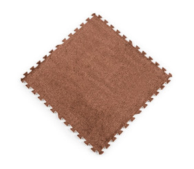 Підлога-пазл плюшевий 60х60х1см Коричневий (D) SW-00002083